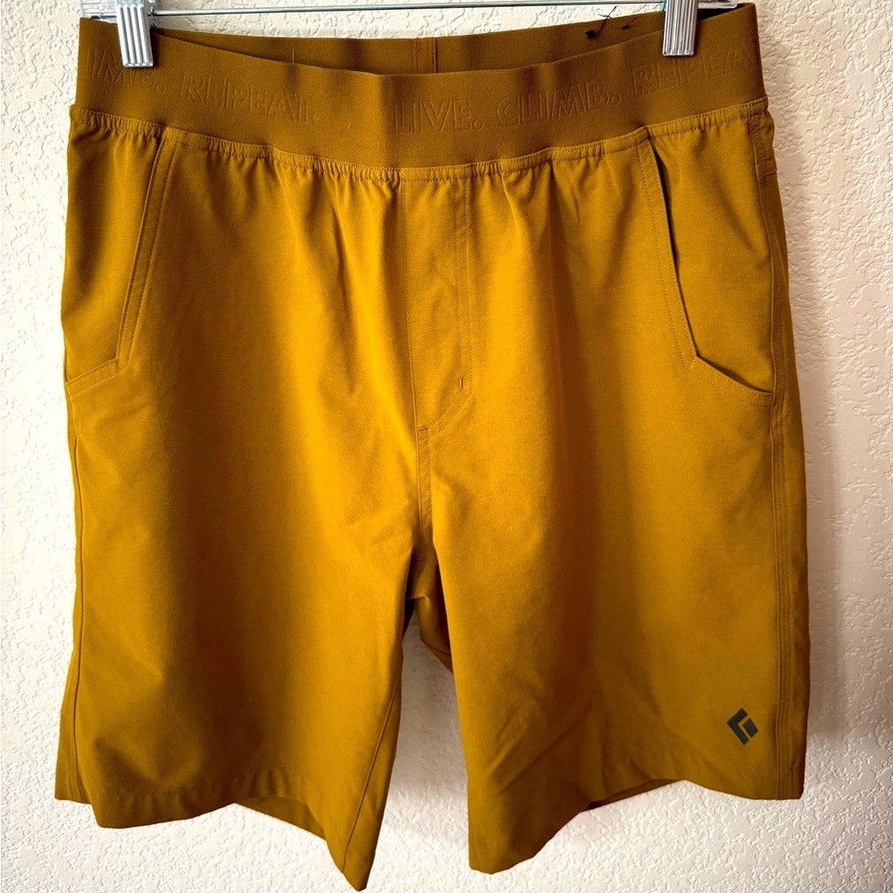 Black Diamond Men's Athletic Shorts - Mustard